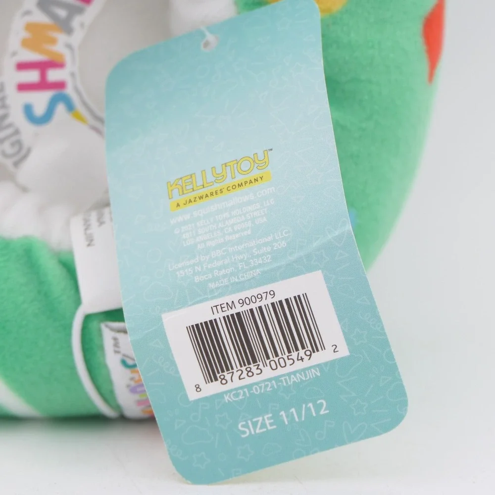 Original Squishmallows Carol The Christmas Tree Size 11-12 Youth Kids Slippers